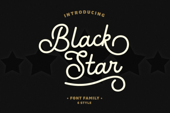 Black Star Family Font