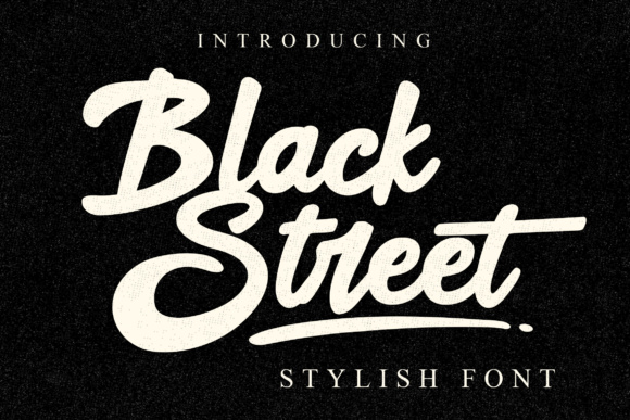 Black Street Font Poster 1