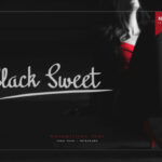 Black Sweet Font Poster 1