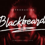 Blackbeard Font Poster 1