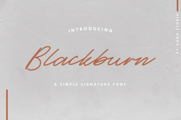 Blackburn Font