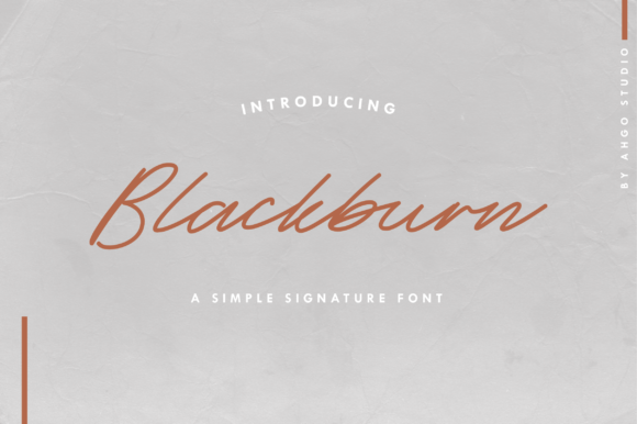 Blackburn Font Poster 1