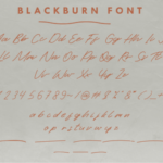 Blackburn Font Poster 5