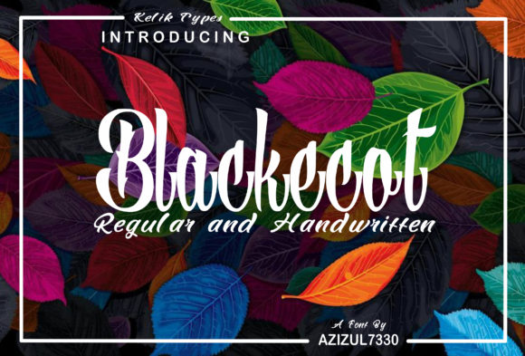 Blackecot Font Poster 1