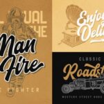 Blacklite Script Font Poster 4