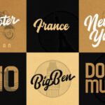 Blacklite Script Font Poster 5