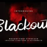 Blackout Font Poster 1