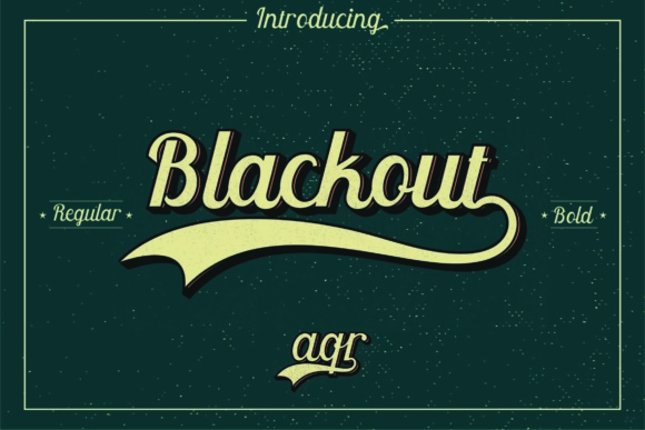 Blackout Font Poster 1