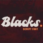 Blacks Font Poster 1