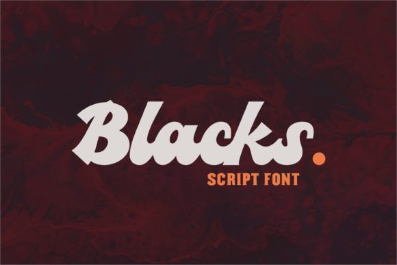 Blacks Font Poster 1