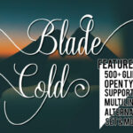Blade Cold Font Poster 1