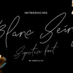 Blanc Seing Font Poster 1