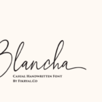 Blancha Font Poster 1