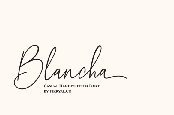 Blancha Font Poster 1