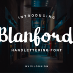 Blanford Font Poster 1