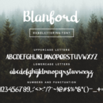 Blanford Font Poster 3