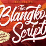 Blangkon Script Font Poster 1