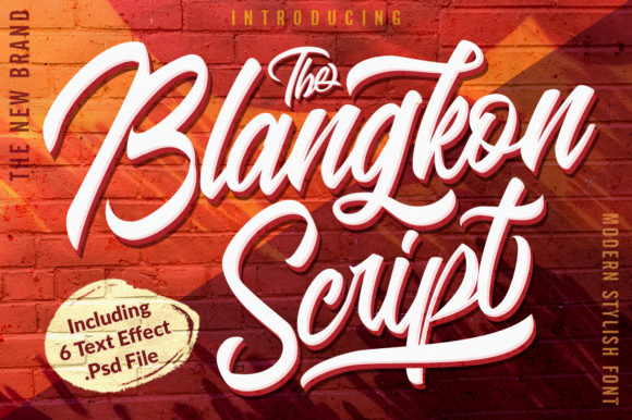 Blangkon Script Font Poster 1