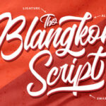 Blangkon Script Font Poster 3