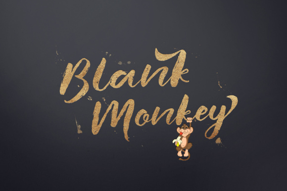 Blank Monkey Font Poster 1