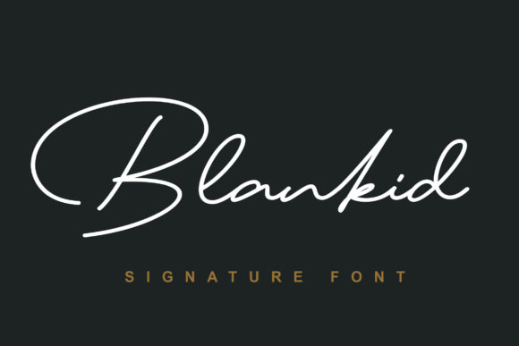 Blankid Font Poster 1