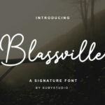 Blassville Font Poster 1