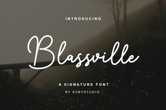 Blassville Font Poster 1