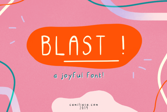 Blast Font Poster 1