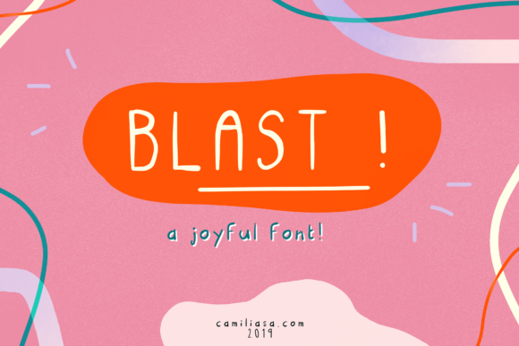 Blast Font Blast Font Poster 1
