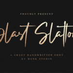 Blast Slatton Font Poster 1