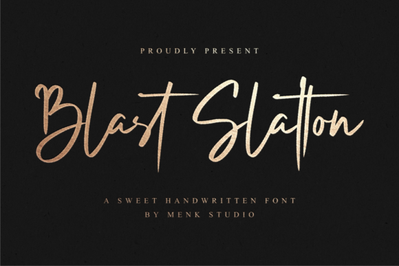 Blast Slatton Font Poster 1