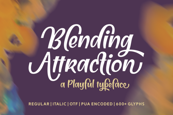 Blending Attraction Font Poster 1