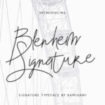 Blenheim Signature Font Poster 1