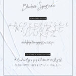 Blenheim Signature Font Poster 6