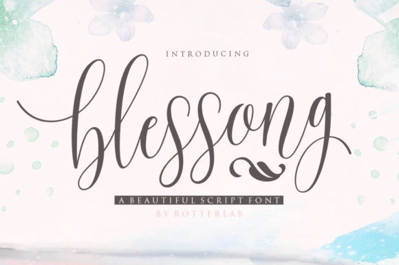 Blessong Font Poster 1