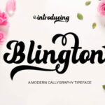 Blington Font Poster 1