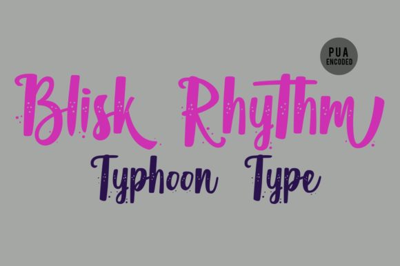 Blisk Rhythm Font Poster 1