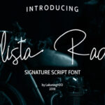 Blista Rade Font Poster 1