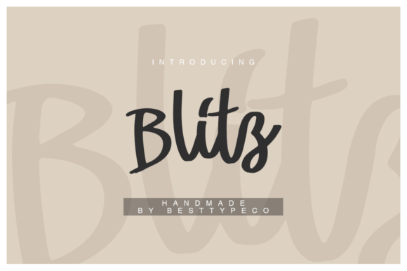 Blitz Font Poster 1