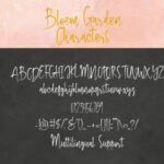 Bloem Garden Font Poster 12
