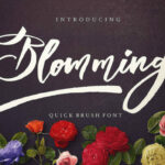 Blomming Font Poster 1