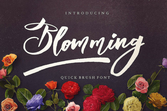 Blomming Font Poster 1