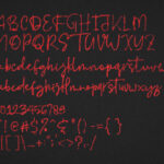 Bloody Script Font Poster 15