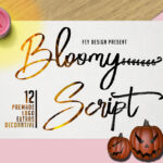 Bloomy Script Font Poster 1