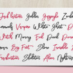 Bloomy Script Font Poster 4