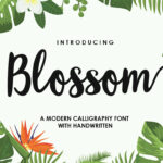 Blossom Script Font Poster 1