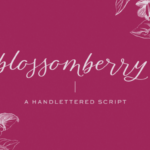 Blossomberry Font Poster 1