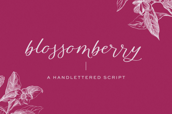 Blossomberry Font Poster 1