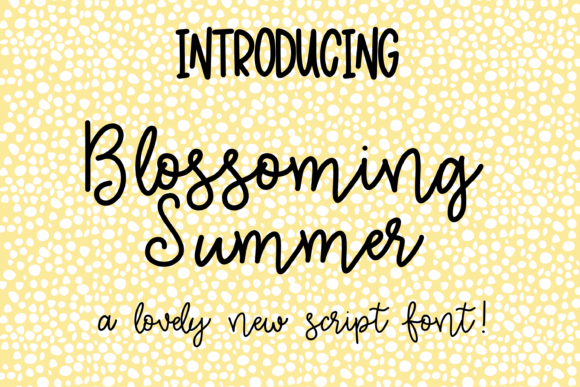 Blossoming Summer Font