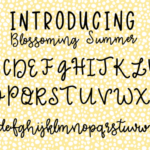 Blossoming Summer Font Poster 2